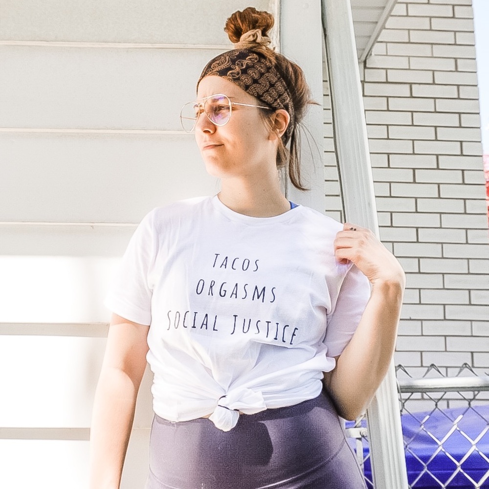 Basic white tee